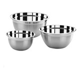 Conjunto Suprema 3 Tigelas Em Inox 1,3l/2,3l/3,7l - Brinox