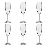 Conjunto Taças De Cristal Para Espumante 6 Pç 175ml Oxford