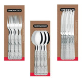 Conjunto Talheres Faca/ Colher / Garfo Mesa 18 Peças