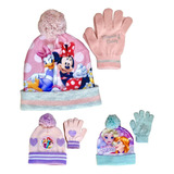 Conjunto Touca + Luva Infantil Menina Frozen/minie/princesa