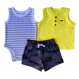 Conjunto Trio Carters Menino 3 Peças Original Eua