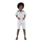 Conjunto Uniforme Com Bermuda Em Algodão Copeira, Doméstica