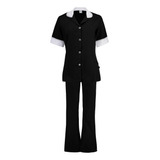 Conjunto Uniforme Copeira Oxford - Feminino Limpeza