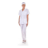 Conjunto Uniforme Jaleco Copeira Doméstico Faxineira Plus 41