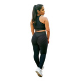 Conjuntos Calça Top Legging Empina Bumbum Academia Bolha 3d
