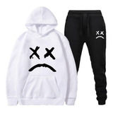 Conjuto De Frio Moletom Lil Peep Cantor Com Bolso Canguru