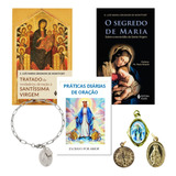 Consagração Total A Nossa Senhora Kit Completo Com Livro Tratado Da Verdadeira Devoção À Santíssima Virgem O Segredo De Maria São Luis Maria Grignion De Montfort Imitação De Cristo E Pulseira Cadeia 