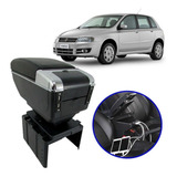 Console Apoio De Braço Carro Fiat Stilo Todos Preto Com Usb
