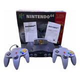 Console Nintendo 64 Original Completo Americano 2 Controles + 1 Fita