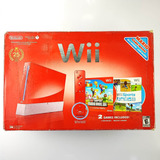 Console Nintendo Wii Vermelho Desbloqueado