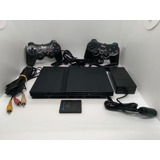 Console Playstation 2 Slim Sony Ps2 Video Game + Jogo Brinde