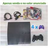 Console Playstation 3, 250gb, 4 Controles