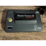 Console Sega Master System Iii Compact Standard Cor Cinza Com Mod Av Leia Descrição
