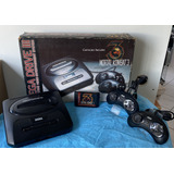 Console Sega Mega Drive 3 Mortal Kombat 3 Com Caixa