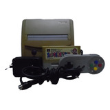 Console Super Nintendo Snes Baby Saída Rf Original Cod Y Completo Com Um Controle Fonte E Cabo Rf