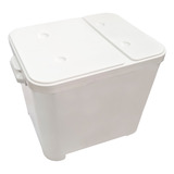 Container Furacao Pet 15 Kg Branco Canister Porta Ração
