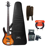 Contra Baixo 4 Cordas Condor Bx12 Ativo + Kit