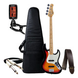 Contra Baixo 4 Cordas Tagima Tw-73 Woodstock + Kit Completo