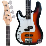 Contra Baixo Canhoto Precision 4c Strinberg Pbs 40 Sunburst
