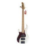 Contra Baixo Tagima Brasil Fusion H2 5 Cordas Canhoto Creme