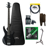 Contra Baixo Yamaha Trbx174 4 Cordas Preto + Kit