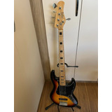 Contrabaixo Eletrico Tagima Tjb5 5 Cordas Sunburst Destro