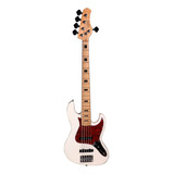 Contrabaixo Tagima Jazz Bass 5 Cordas Tjb5 Olympic White Owh