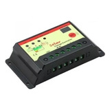 Controlador Carga Painel Solar 10a 12e24v Pwm Lcd Regulador