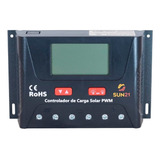 Controlador De Carga 40a Pwm Bateria 12v/24v Painel Solar