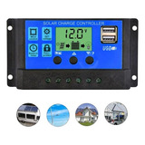 Controlador De Carga Painel Solar 60a Usb 12/24v Pwm Lcd 