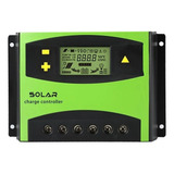 Controlador De Carga Painel Solar Pwm 50a 12v Ou 24v Usb Lcd