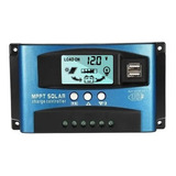 Controlador De Carga Solar Mppt 60a Porta Usb Display 12-24v