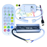 Controlador Rgb Wifi Music Google Alexa + Blindada 5a Ip67