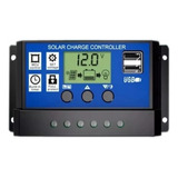 Controlador Solar Carga Lcd 10a Usb Regulador Automático