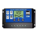 Controlador Solar Carga Pwm Lcd 30a