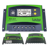 Controlador Solar Carga Pwm Lcd 60a Usb Regulador Automático