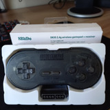 Controle 8bitdo Sn30 Sem Fio Preto Super Nintendo