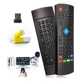 Controle Air Mouse Com Sensor Teclado Smart Tv E Pc E Pilhas