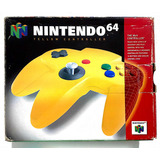 Controle Amarelo Na Caixa Nintendo 64.