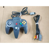 Controle + Cabo Av -- Paralelos -- Nintendo 64 / N64