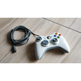 Controle Com Fio Original Do Xbox 360 Ou Pc. Detalhe No Cabo