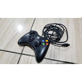 Controle Com Fio Xbox 360 Funciona Tá Sem O Extensor Do Cabo