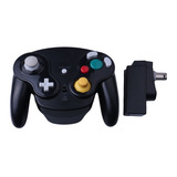 Controle Compatível Com Gamecube Wii Sem Fio Preto Joystick