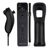 Controle Compatível Com Nintendo Wii Mote E Nunchuk Com Capa