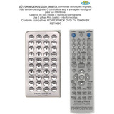 Controle Compativel Powerpack Dvd Tv1566n Bk