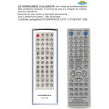 Controle Compatível Powerpack Dvd-tv7338 Fbt1288