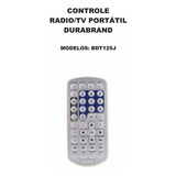 Controle Compativel Rádio Portátil Tv Dvd Durabrand Bdt125j 