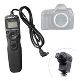 Controle Disparador Godox C3 Timelapse Para Canon 5d, 7d, 6d Cor Preto