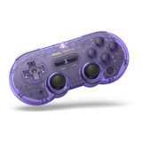 Controle Joystick 8bitdo Sn30 Pro Purple Transparente C62rt