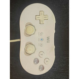Controle Joystick Nintendo Wii Classic Branco Usado
